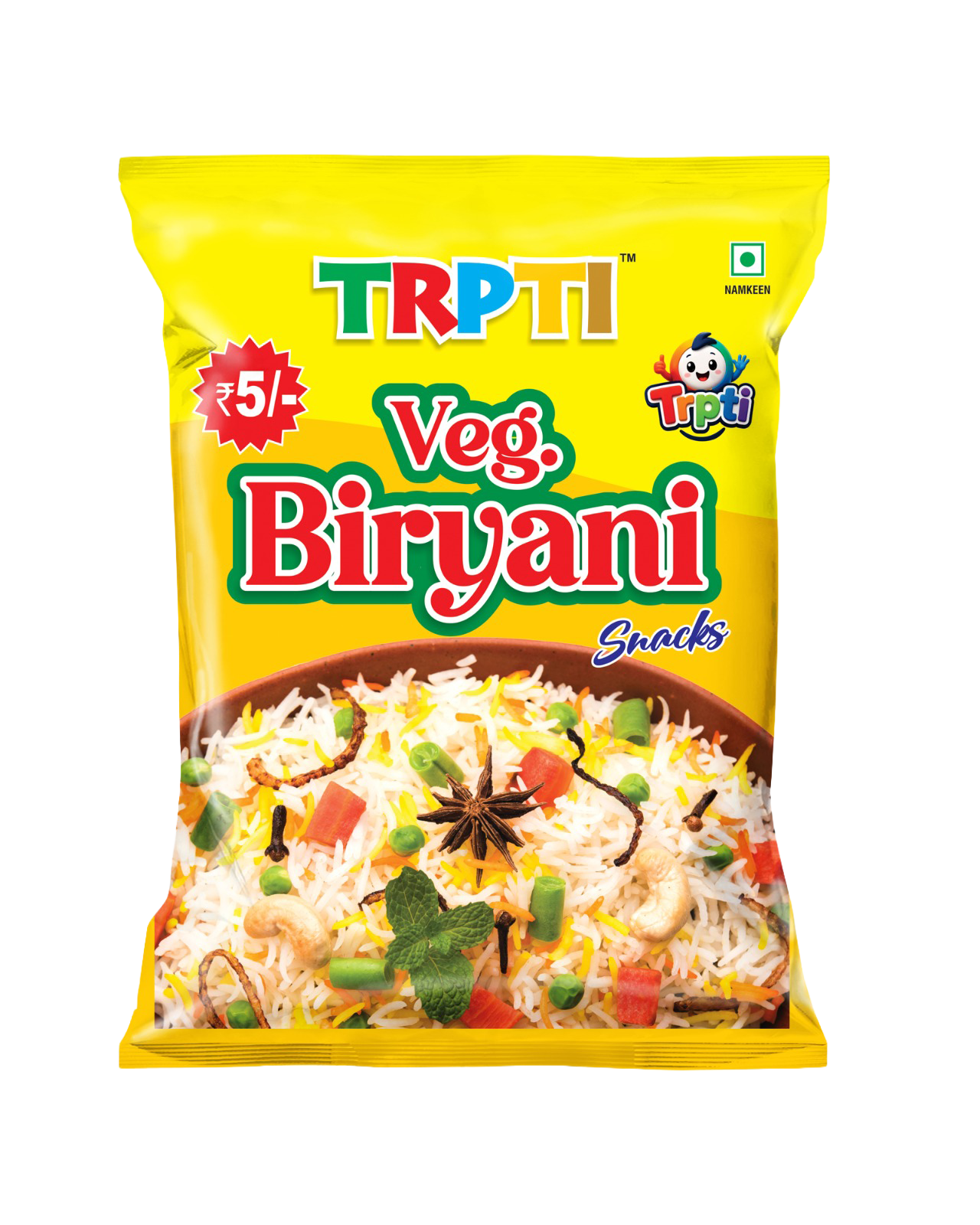 Veg. Biryani Snacks packet
